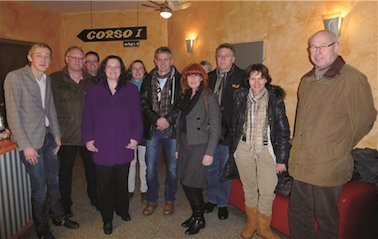 V.l.n.r.: SPD Landtagsabgeordneter Marc Ruland, Andernach, SPD Ortsvereinsvorsitzender Karl Leu, Nachtsheim, MdB Andrea